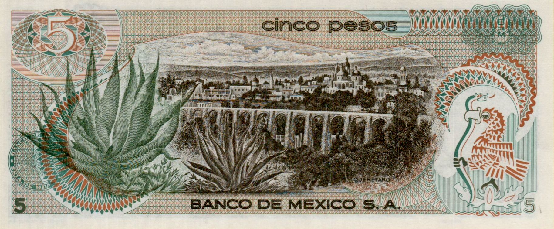 Mexico 5 1971 UNC P-62/b3